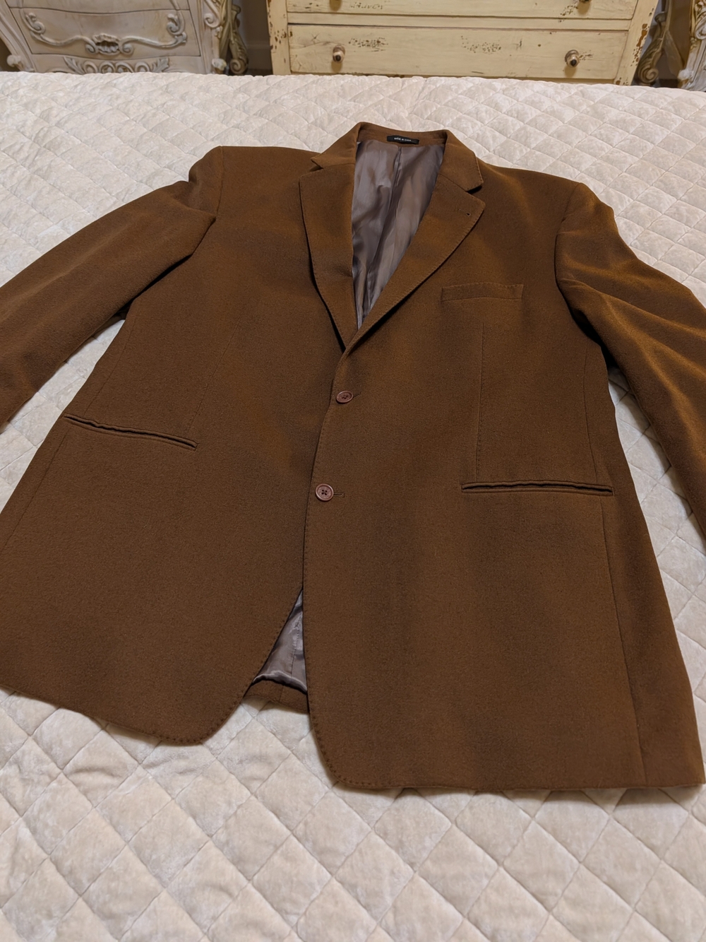 Calvin Klein Men's Brown Two-Button Sport Coat